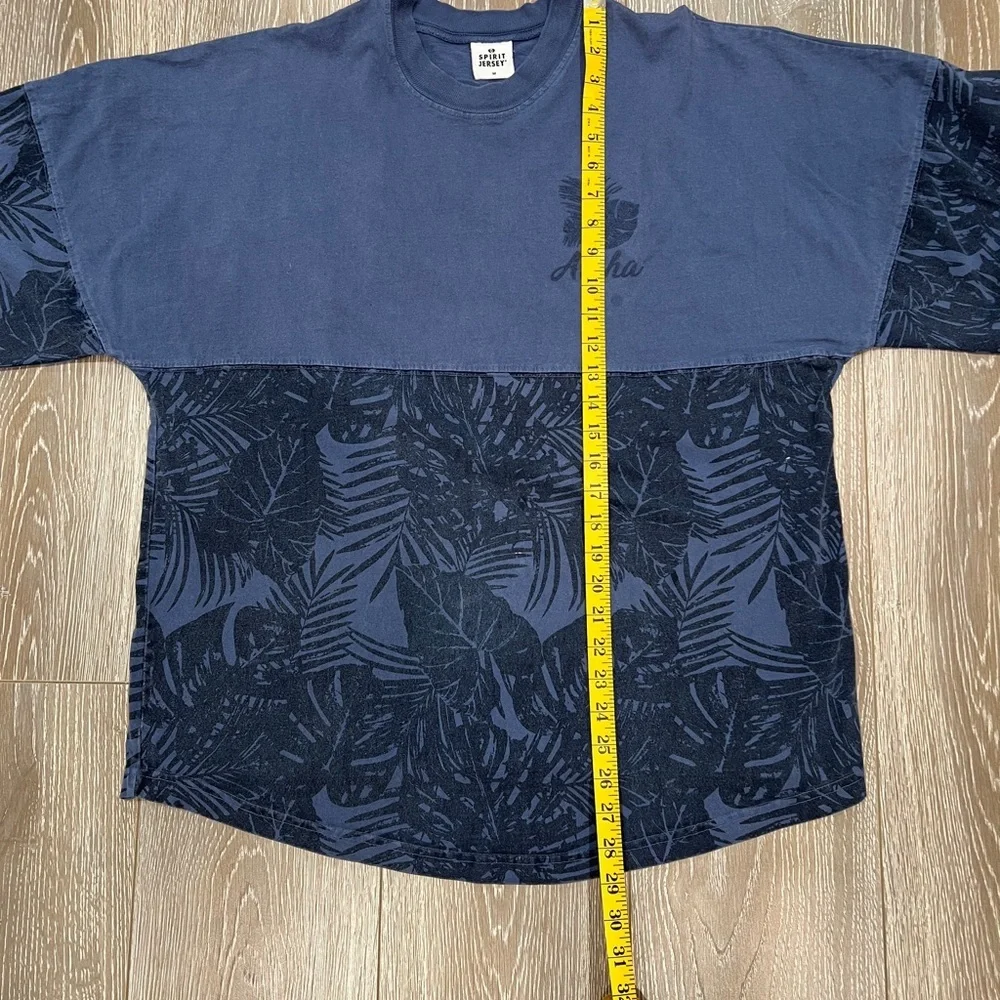 Spirit Jersey Aloha Navy Crew Neck Heavy Cotton Tshirt (lightweight sweats) sz M